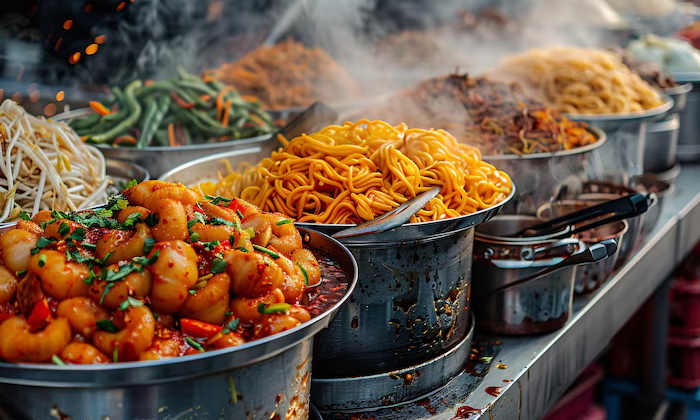makanan asia yang dipengaruhi budaya lokal